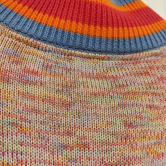 Multicolor Large Lolli Emily McCarthy V-Neck Sweater - Picture 7 of 8